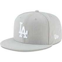 뉴에라 엠엘비 MLB 59FIFTY LA 다저스 스냅백 캡 모자 그레이 간지 힙합
