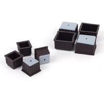 사각 테프론 의자 소리 방지 패드 끌림 장판 눌림 찍힘 자국 캡 4개 발 커버 고정 끄는소리 가구 고무 패킹 식탁 다리 매트 책상 캠핑 바닥 보호 받침 층간소음 신발 체어슈즈, 적정 31mm