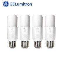 GE LED 브라이트 스틱 전구 16W E26 전구색(노란빛) x 4입