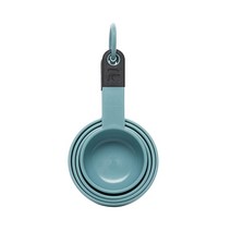 KitchenAid 계량컵 4개 세트 화이트, Aqua Sky/Black