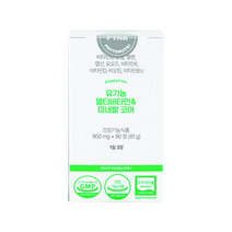파이토뉴트리 유기농 멀티비타민&미네랄 코어 피로회복 종합 비타민 vitamin B D 총 9종함유, 90정x1박스, 1개