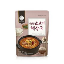 (모바일)(신세계푸드) 올반 소고기 해장국 4팩, 색상:단일상품