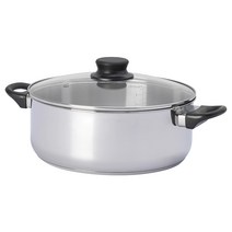 샤브전용냄비 IKEA ANNONS 아나이스 5리터 튼튼한 오래사용 1850018880, 유리 /스텐레스, 본상품