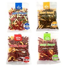 바우와우 대용량 1kg 가성비 강아지간식 버거간식 100g x 10봉 치킨/양고기/콤보/오리, 콤보