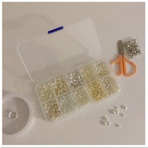 진주 비즈 키트 DIY 반지 목걸이 만들기 세트, 진주비즈키트_선택안함