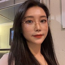 코지 남녀공용 매력적인 육각형 디자인 로즈골드 안경테