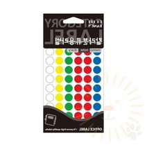 단디 원형 스티커 12MM 혼합 문구스티커