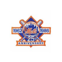 1986 New 뉴욕메츠25th Anniversary Logo Mlb저지 Sleeve Emblem Patch