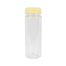 플러스샵 심플 휴대용 보틀 6색상 플라스틱 물병 1개입 500ml, 노랑(1개)