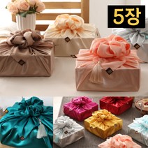복가득보자기 명절선물 보자기 예단보자기 전통 한우 과일 정육 이바지 소형 소 72*72cm 5색상 5장세트, 5.북청색