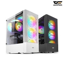 darkFlash DK200 RGB 강화유리 블랙 미들타워 케이스, 선택하세요