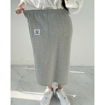 매일리룩 여성 빅사이즈 캐주얼 밴딩 롱치마 패치 포켓 트임 스커트