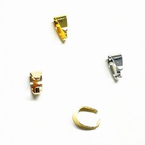 (10pcs)메탈 펜던트 연결고리 튼튼형 M사이즈 목걸이재료, 약10개, (B54-2)실버(약10개)