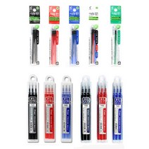 파이롯트 지워지는 프릭션 볼펜 리필심 3색펜전용 0.38mm 0.5mm, 0.38 1Set, 흑적청