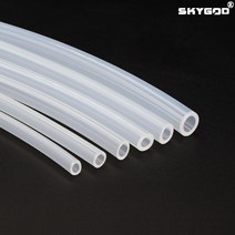 아연각관 아연각파이프 식품 등급 투명 실리콘 고무 호스 유연한 무독성 튜브, 2.1 Meter - ID 1mm x 2mm OD