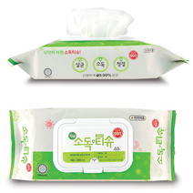 감염병 예방 소독티슈 살균티슈 손 알콜티슈 청결 캡60매, 캡120매