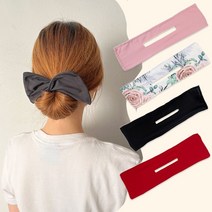 3초 당고 머리 밴드 와이어 올림 똥머리 머리끈, 블랙, 본상품선택