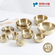 키친아트 금상첨화 티타늄 이중 식기 4인용 세트 /수저/밥공기/국그릇/대접/탕기/면기, 색상:[색상]본상품