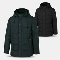 남성 웰론 하프 후드 신사 패딩 점퍼 LWPB1 겨울 중년