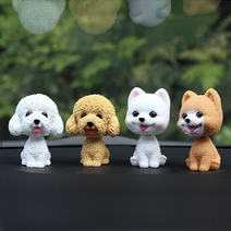 흔들흔들강아지인형 자동차인형 귀여운 자동차강아지인형 차꾸미기 강아지피규어 자동차실내꾸미기 차악세사리 차량악세사리 자동차악세사리, 푸들(베이지)