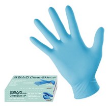 크린스킨 라이트 니트릴장갑 블루 100매입, 중(M)