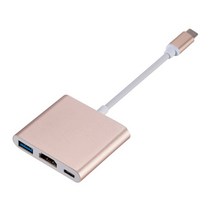 USBC to HDMI 젠더 변환기 USB C 허브 유형 c-hdmi-Macbook Pro/Air Thunderbolt 3 호환 도크 어댑터 PD 3., 01 Gold