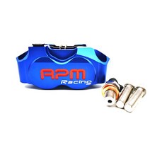 브레이크캘리퍼 야마하 에어로스 니트로 바이크 오토바이 브레이크 펌프용 범용 RPM 캘리퍼 RSZ JOG BWS 주마 50 rr 200mm / 220mm 패드, [06] BLUE