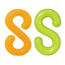 [안전몰] WS/ 플라스틱 체인연결고리(1개당), S형 6mm 형광색