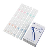 다덴 초미세모 교정용 칫솔 12개입 + 여행용 케이스 12개입, 다덴 교정용칫솔 12개입 + 여행용케이스 12개입