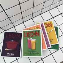 레옹 노트 책 인테리어소품 촬영소품 LEON, 다크퍼플