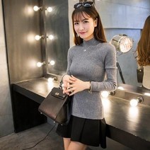 톡톡 니트티 반목 라운드넥 스웨터 조끼 기타 여성의류 베스트 1427 6색상 패턴 니트 니트류