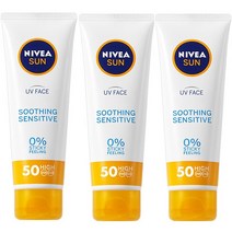니베아 선 페이스 수딩 센서티브 크림 50ml 3개묶음