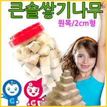 나narang_큰솔교육 2cm 쌓기나무 100pcs 비취 완구 교구 어린이집 가베 소마큐브 쌓기놀이 원목블록 카프라 정육면체 큰정 펜토미노 장난감 세트 놀♥bsang, ♥bsang!!