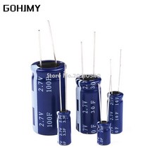 1+1 슈퍼캐패시터 2pcs 2.7v 2f 3.3f 4f 4.7f 5f 6f 7f 8f 10f 15f 20f 25f 30f 60f 패러데이 차량 레코더, 2개 2.7v 4.7f