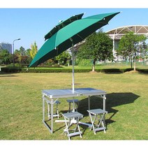 에버조이 2단 특대형 파라솔 2.7M 꺾임형 일반형, 파라솔 꺽임형(2.7M), 그린