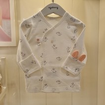 아가방 NC엑스코점 50% 강추! 보들보들 완전 부드러운! 아기자기 귀여운 나염의 래릿비 수피마 배내저고리! 신생아 저고리