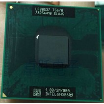 파워딜 인텔 코어 2 듀오 T5670 노트북 CPU 2M 1.80GHz 800 MHz SLAJ5 흩어진 조각, 한개옵션0