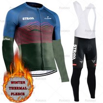 자전거 부품 용품 전기자전거Strava 겨울 사이클링 세트 양털 보온 사이클링 저지 세트 산악 의류 착용 남성 레이싱 의류 세트, 엑스, 겨울 턱받이 세트