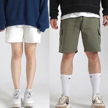 남자 반바지 카고 여름 밴딩 면 코튼 쇼츠 5부 남성