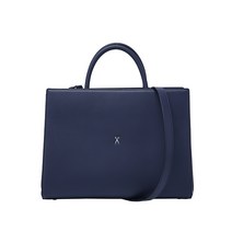 조셉앤스테이시 럭키 플리츠 토트 라지 포지 네이비