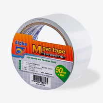 알파 M시리즈 양면테이프 PVC 50mmx10M(1롤), 단품