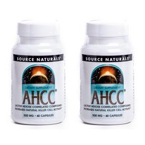 소스내츄럴스 AHCC 500mg 캡슐, 60개입, 2개