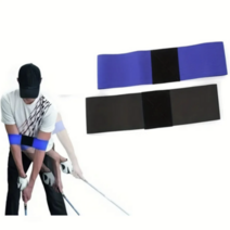 프리존 골프 연습 용품 자세 교정기 트레이닝 암 팔꿈치 밴드 2ps, 블랙+블루, 1개