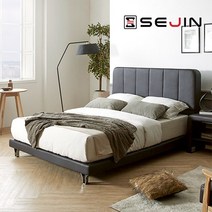 세진침대 비엔나 투매트침대+솔리드본넬매트리스Q, 초코브라운