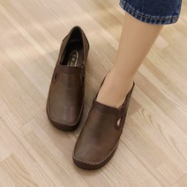 제이슈 수제화 천연소가죽 쫀쫀밴드 슬립온 3.5cm