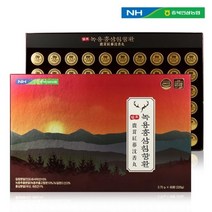 충북인삼농협 발효 녹용 홍삼 침향환 60환 기력보충 만성피로회복, 1박스