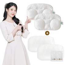 슬립앤슬립 아이유 깊은잠 베개 1+1, 화이트, 1개