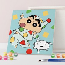 아이러브페인팅 DIY캔버스형 20x20cm 짱구&짱아 페인팅 모음 유화 그림 색칠 취미, 짱구_꿈나라로 떠나요 2020 페인팅