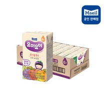 매일유업 요미요미 유기농주스 125mlx24팩 아기주스 과일야채, 24팩, 사과배포도