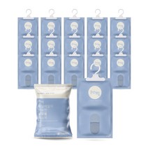 물먹는뽀송 옷장용 옷걸이형 제습제 습기제거제, 16개, 200g